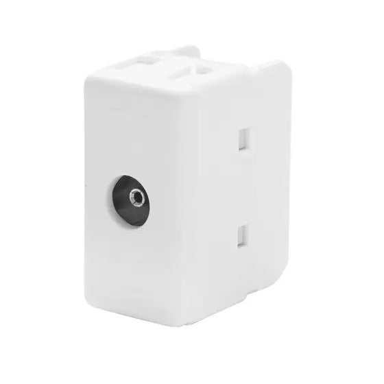 Priza Tv Directa System Gw20228, 0db, Modulara Alba - 1m
