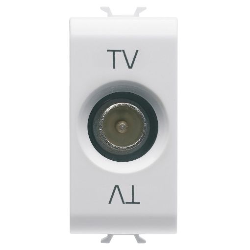 Priza Tv Chorus Gewiss Gw10361, Conector Tata, 1m, Alb