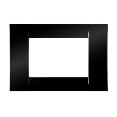 Rama Decor 3 Module System Virna, Gewiss Gw22113, Negru