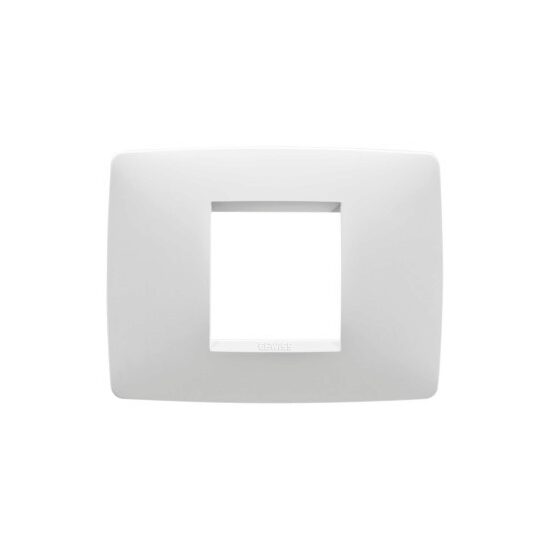 Rama Gewiss Chorus Gw16102tb, 2 Module, Alba, Pt Priza / Intrerupator