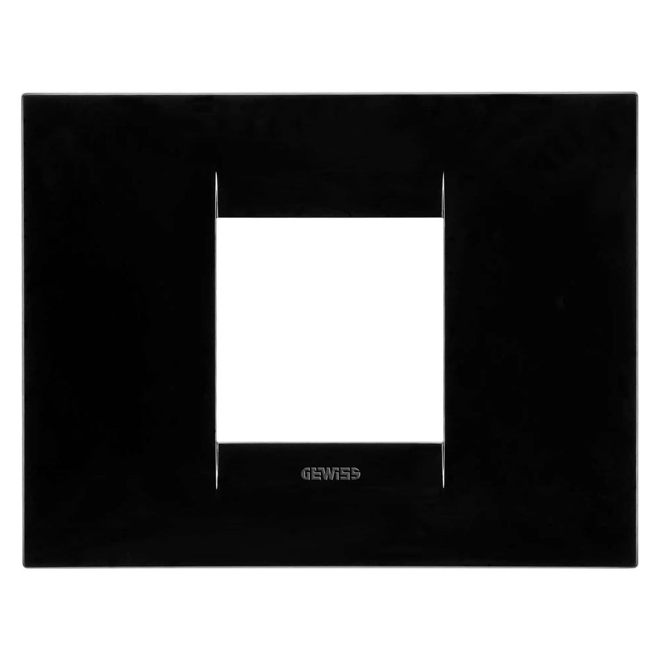 Rama Ornament 2 Module Gewiss Chorus Geo Gw16402tn, Negru