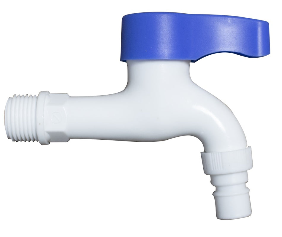 Robinet Dublu Serviciu Din Plastic 1/2"