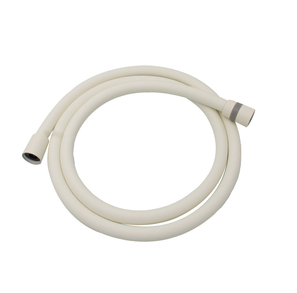Furtun de duș Ermetiq din PVC alb de 1,5 m cu conexiune 1/2″ × 1/2″