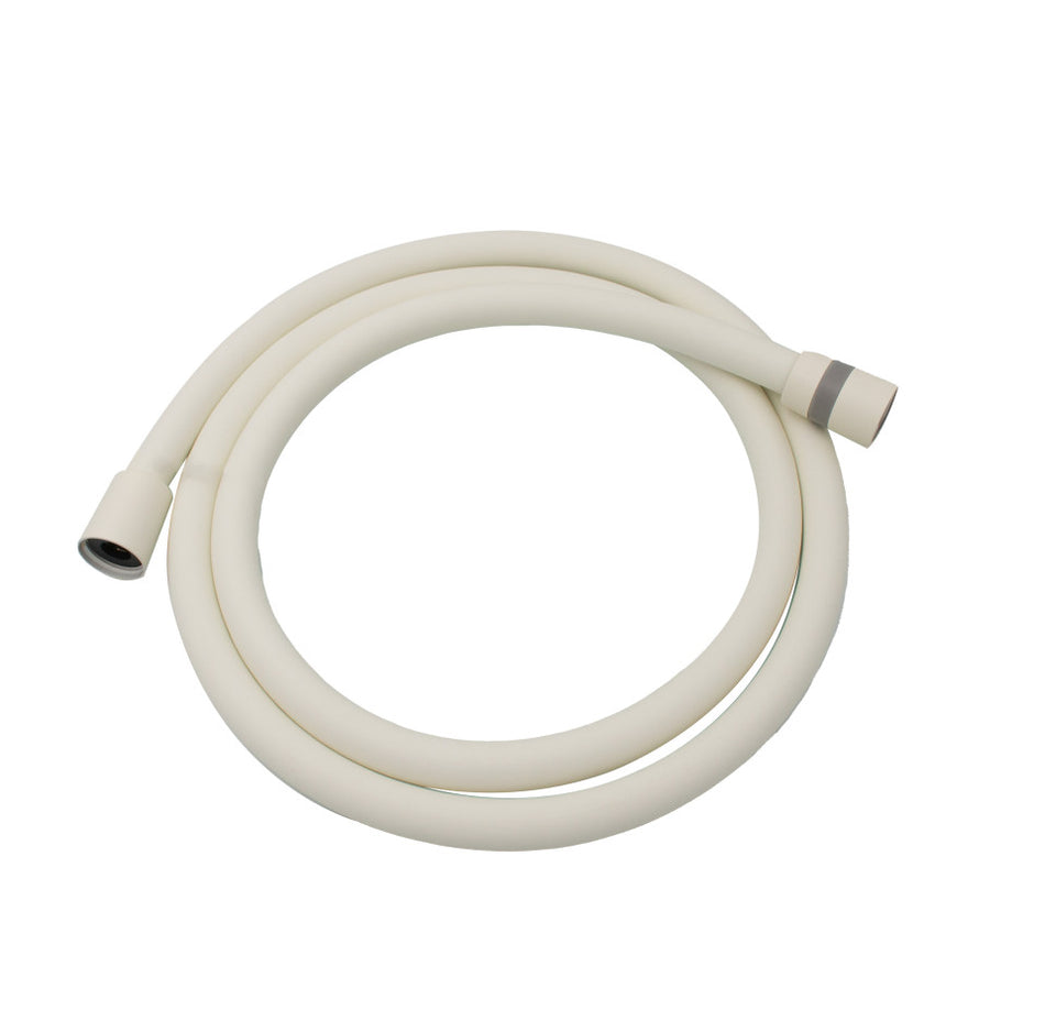 Furtun de duș Ermetiq din PVC alb de 1,5 m cu conexiune 1/2″ × 1/2″