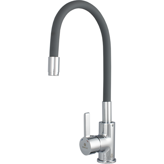 Baterie Bucatarie Pipa Flexibila Gri