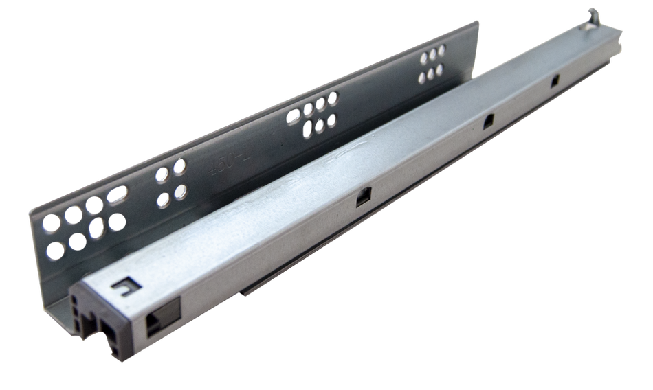 Glisiere cu amortizor cu extindere totală de 450 mm (18")
