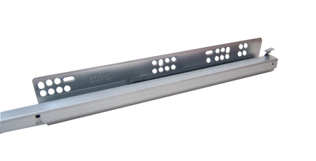 Set glisiere pentru sertar cu amortizor Soft Close și extindere parțială 300 mm