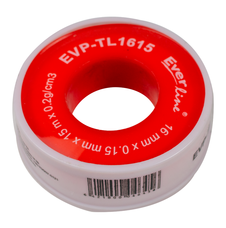 Bandă teflon pentru etanșarea filetelor de 16 mm × 15 m cu grosime de 0,15 mm