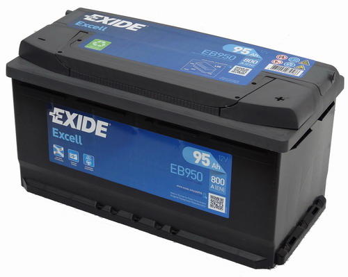 Acumulator auto Exide Excell 95Ah 800A 12V 353x175x190 mm + dreapta