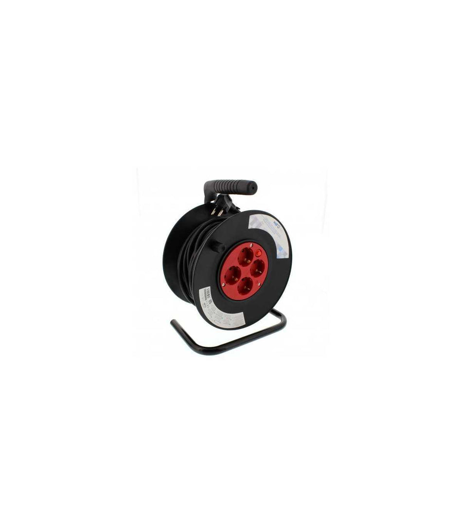 Prelungitor Cu Derulator, Cu Termosiguranta 4 Prize 25m 1.5mm Ip20, Well