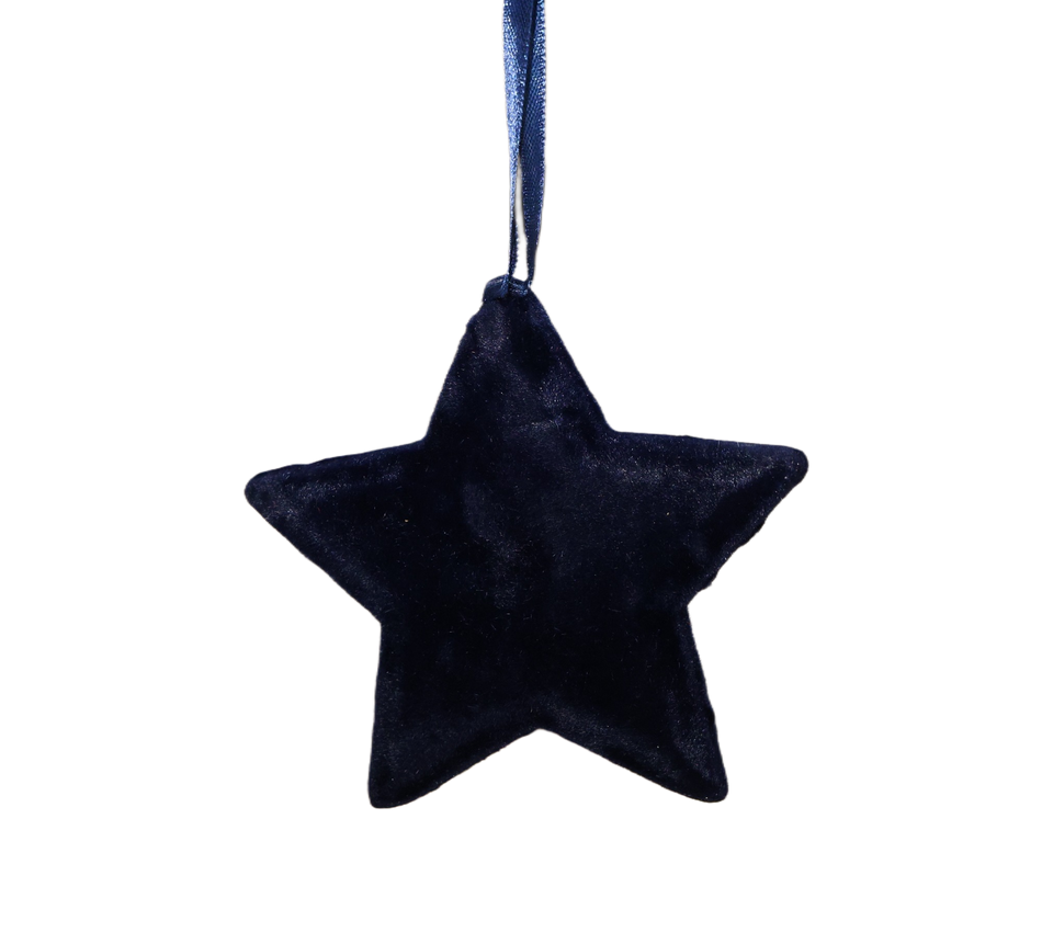 Glob Steluta Pufulet Albastru 12cm Xmas