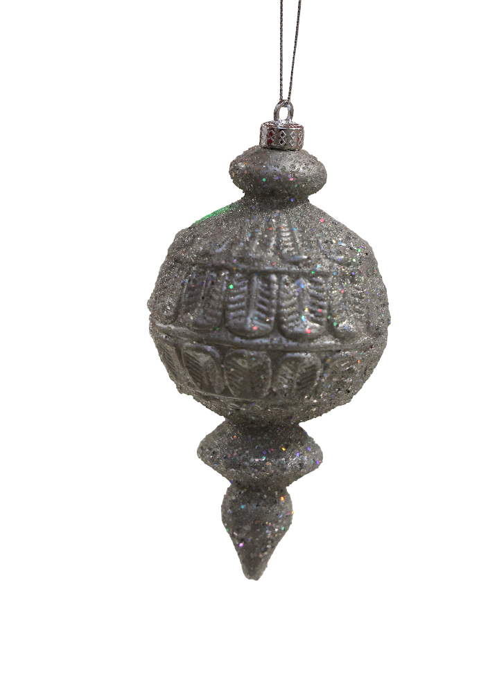 XMAS ORNAMENT GLOB TUGUIAT GRI PETROL, PLASTIC