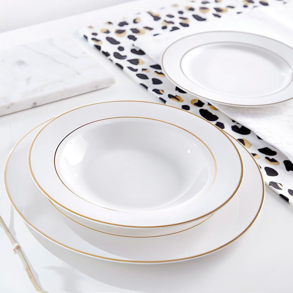 Farfurie desert Aura Gold Ambition din portelan New Bone China