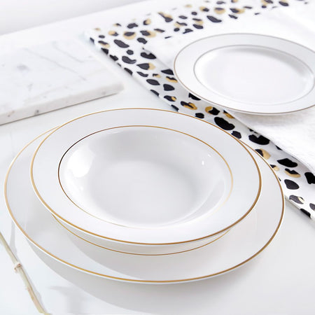 Farfurie desert Aura Gold Ambition din portelan New Bone China