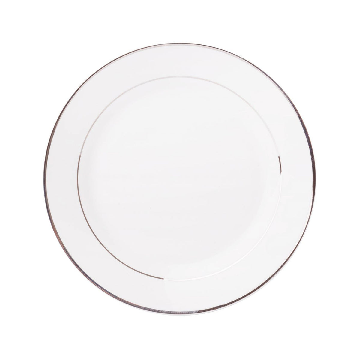 Farfurie desert Aura Silver din portelan Ambition, design elegant