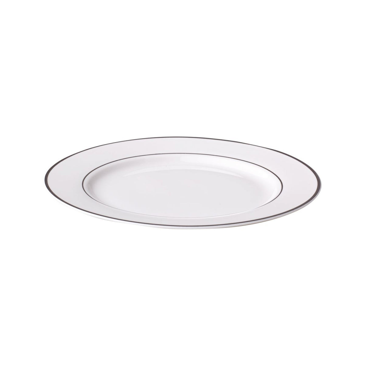 Farfurie desert Aura Silver din portelan Ambition, design elegant
