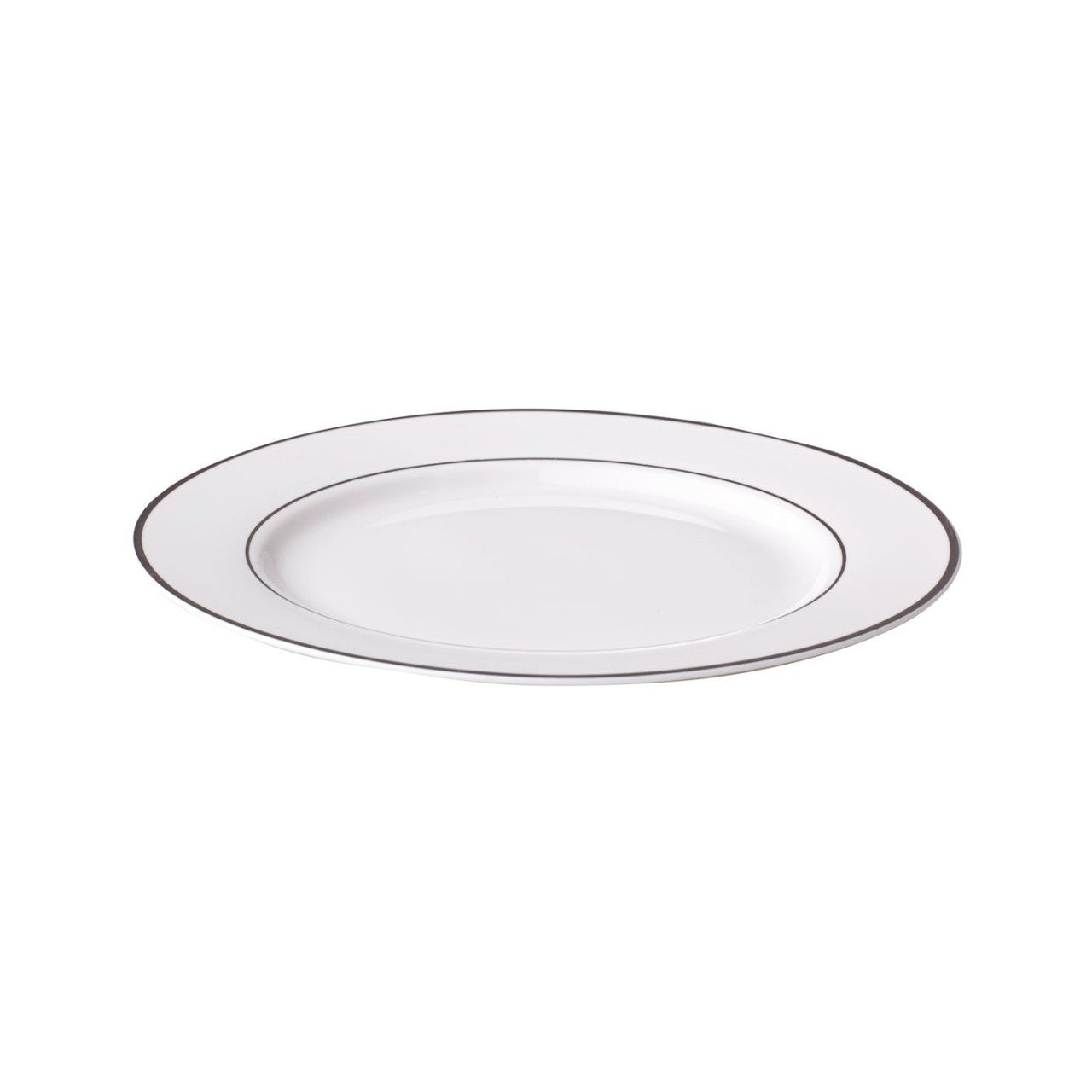 Farfurie desert Aura Silver din portelan Ambition, design elegant