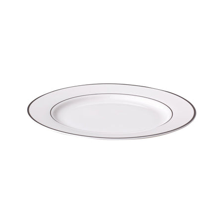 Farfurie desert Aura Silver din portelan Ambition, design elegant