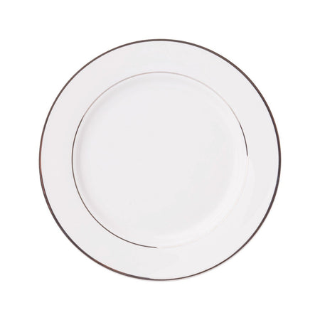 Farfurie desert Aura Silver din portelan Ambition, design elegant
