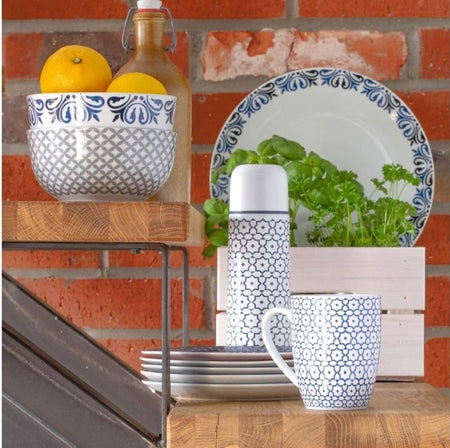 Farfurie plată diametru 26.5 cm colecția Marocco, portelan, elegantă - Ambition 29175