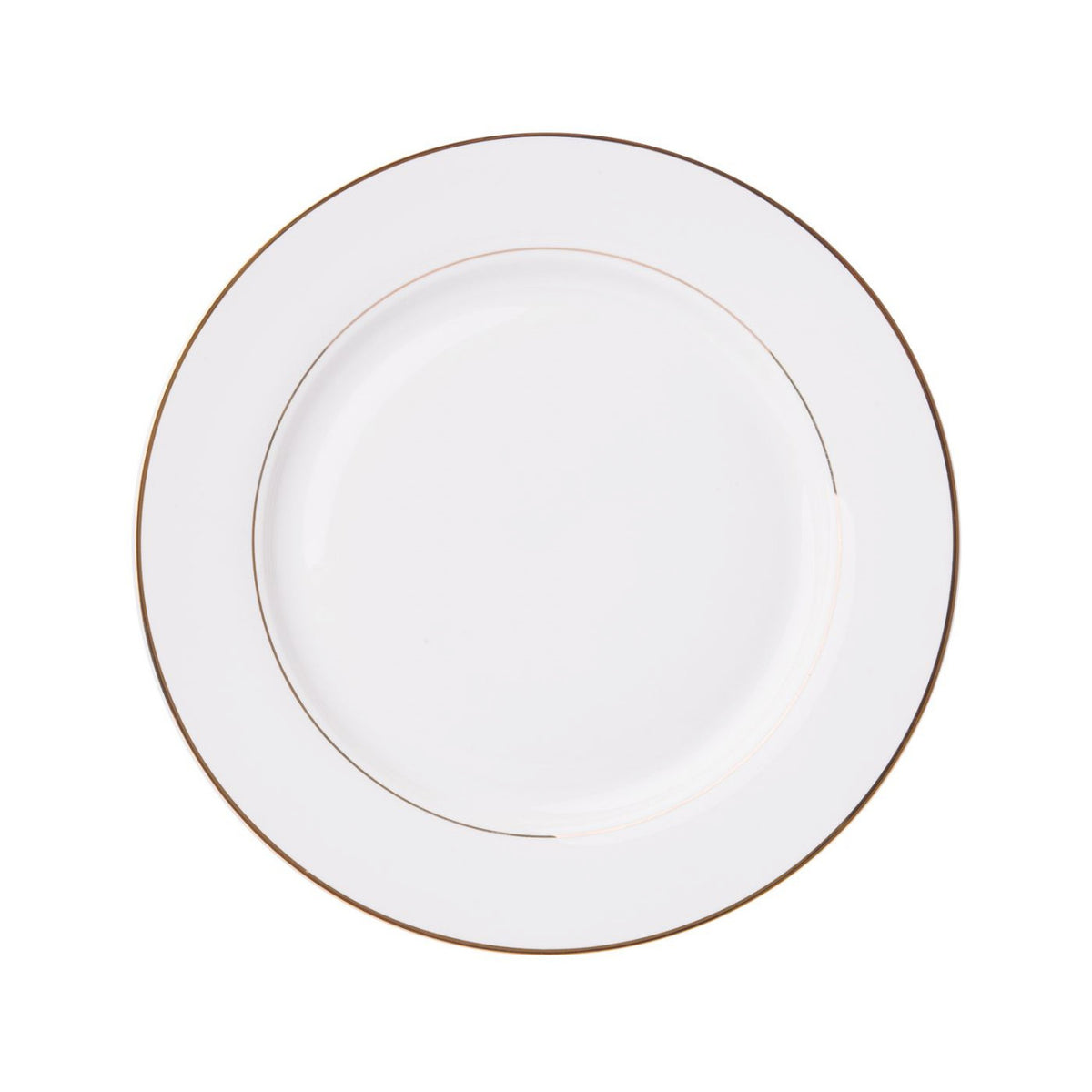 Farfurie plată 27 cm Aura Gold, porțelan elegant, linie aurie Ambition 23051