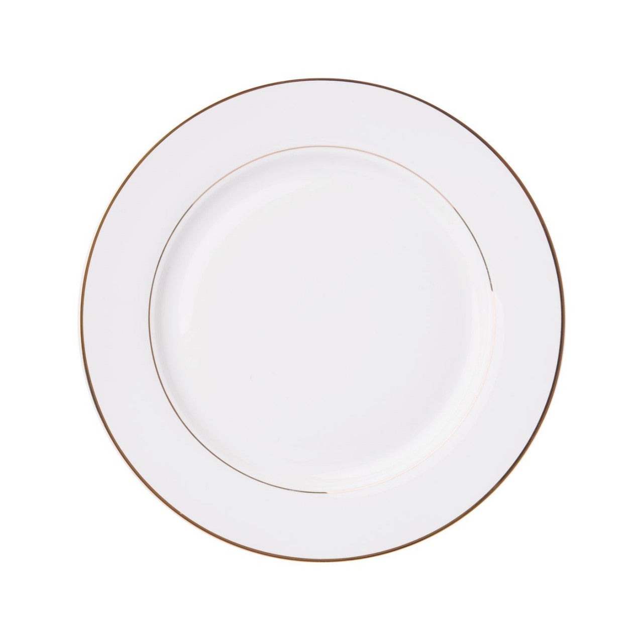 Farfurie plată 27 cm Aura Gold, porțelan elegant, linie aurie Ambition 23051