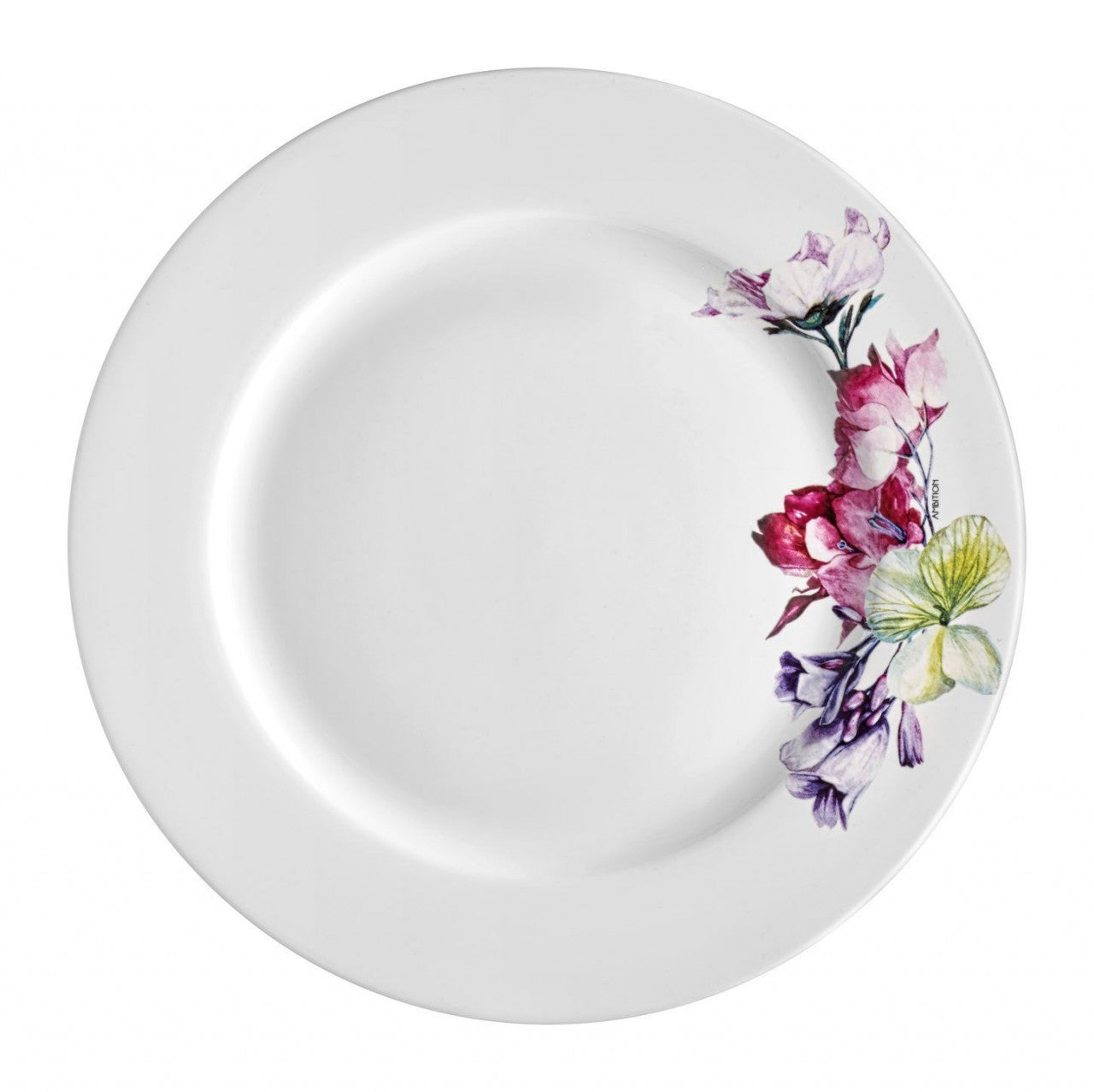 Farfurie plată 27 cm Garden floral, porțelan New Bone China, strat protector AMBITION 29139