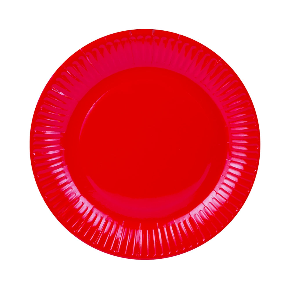Farfurii Carton Pentru Party, Rosii, 23cm