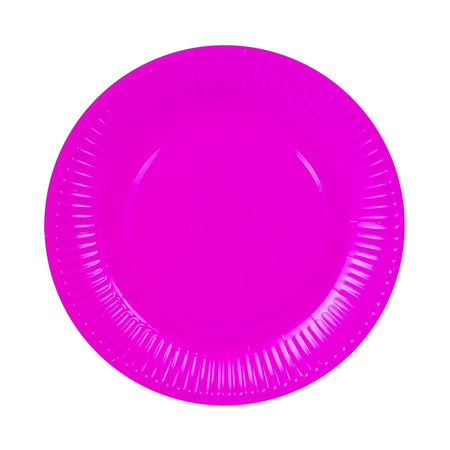 Farfurii carton pentru party, roz, 23 cm, 10 buc/set