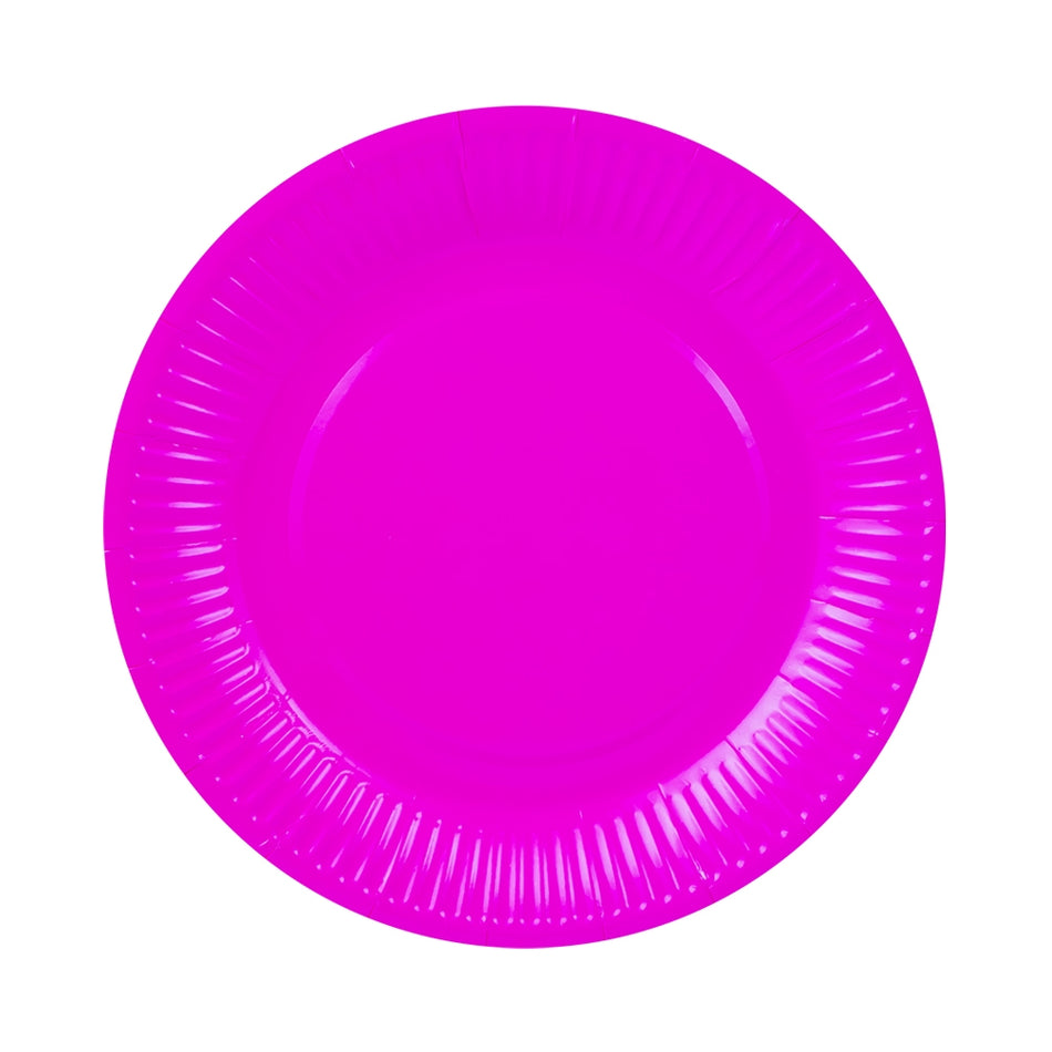 Farfurii carton pentru party, roz, 23 cm, 10 buc/set