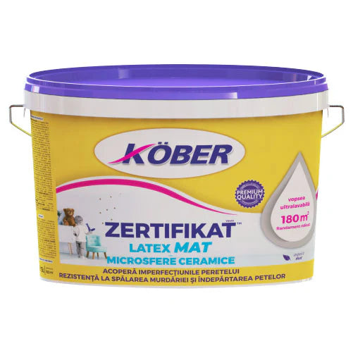 Vopsea Ultralavabila Int / Ext Kober Zertifikat Plus Latex Mat 8.5