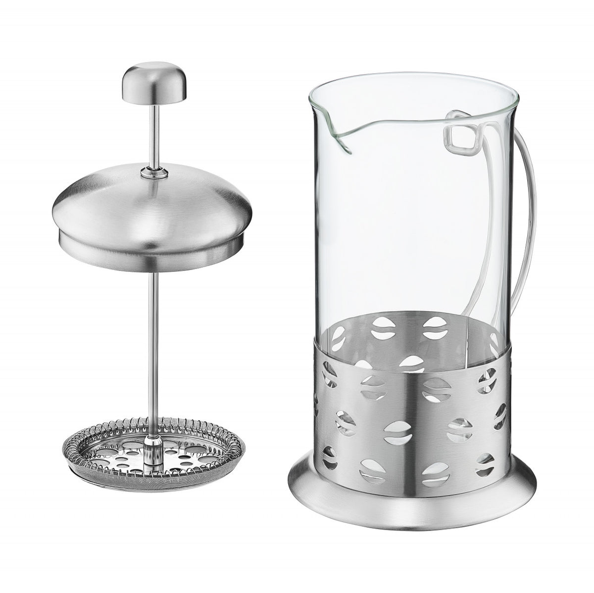 Filtru ceai sau cafea Larissa Ambition pentru infuzie, sticlă termorezistentă 600 ml Boabe de cafea