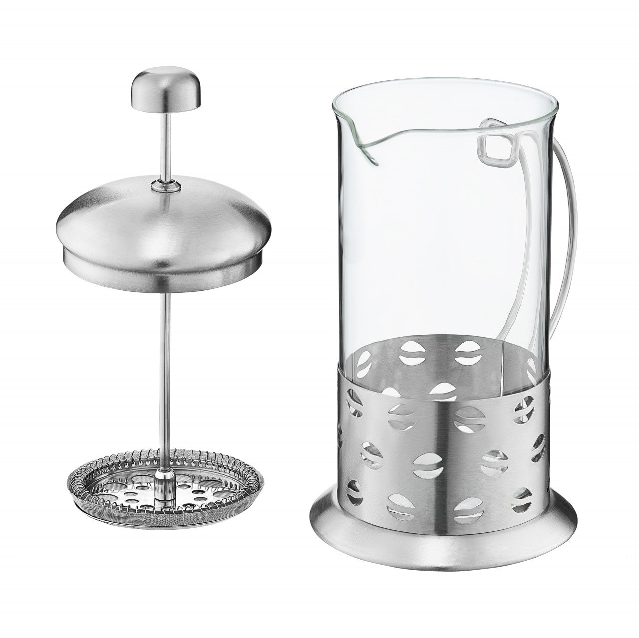 Filtru ceai sau cafea Larissa Ambition pentru infuzie, sticlă termorezistentă 600 ml Boabe de cafea