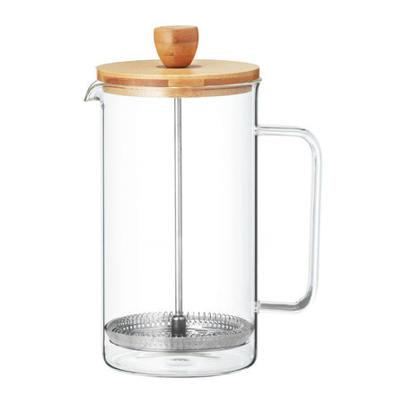 Filtru ceai sau cafea Nordic, sticlă cu capac bambus Ambition