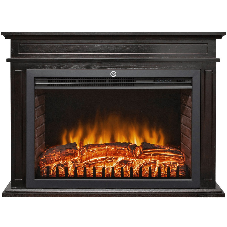 Semineu Electric Mdf Cul Inchisa,1000w/2000w ,97 X 74 X 29 Cm
