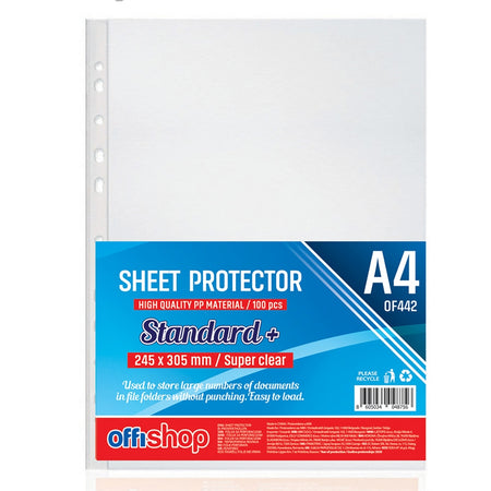 Folie Protectie A4, Super Clear, 40mic, 100buc/set - Offishop Of442
