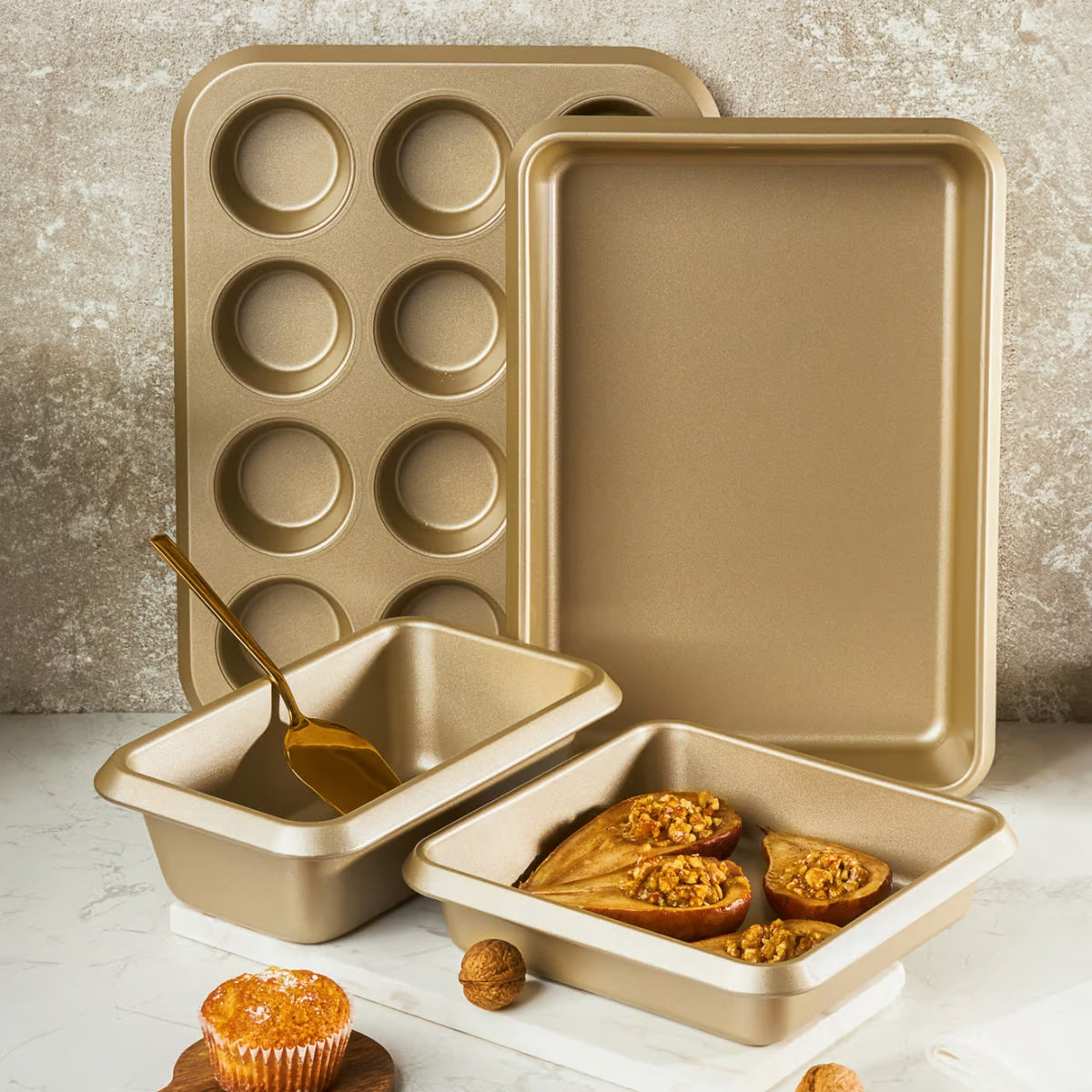 Forma brioșe 37×28×3 cm, 12 porții, Non-Stick, Royal Ambition 59672