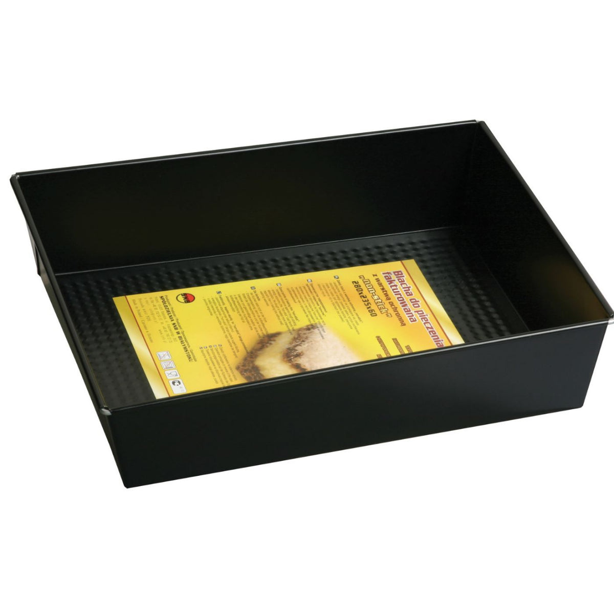 Formă/tavă de copt dreptunghiulară SNB Black cu înveliș non-stick, diverse dimensiuni 28 × 23.5 × 6 cm