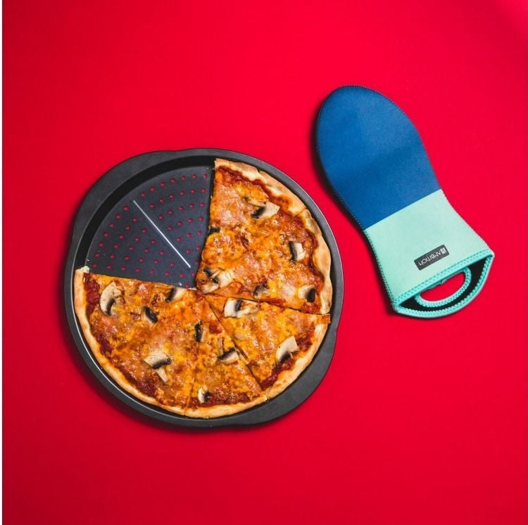 Forma copt pizza 35,5 cm, otel carbon, ILAG Basic, manere laterale, Ambition 69938