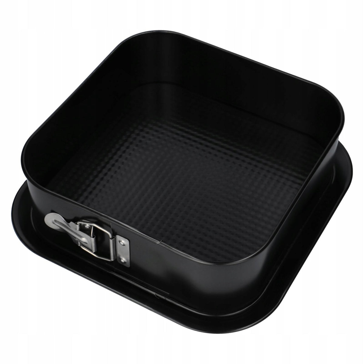 Forma tort 24×24×6 cm non-stick cu bază detașabilă, negru SNB 87867