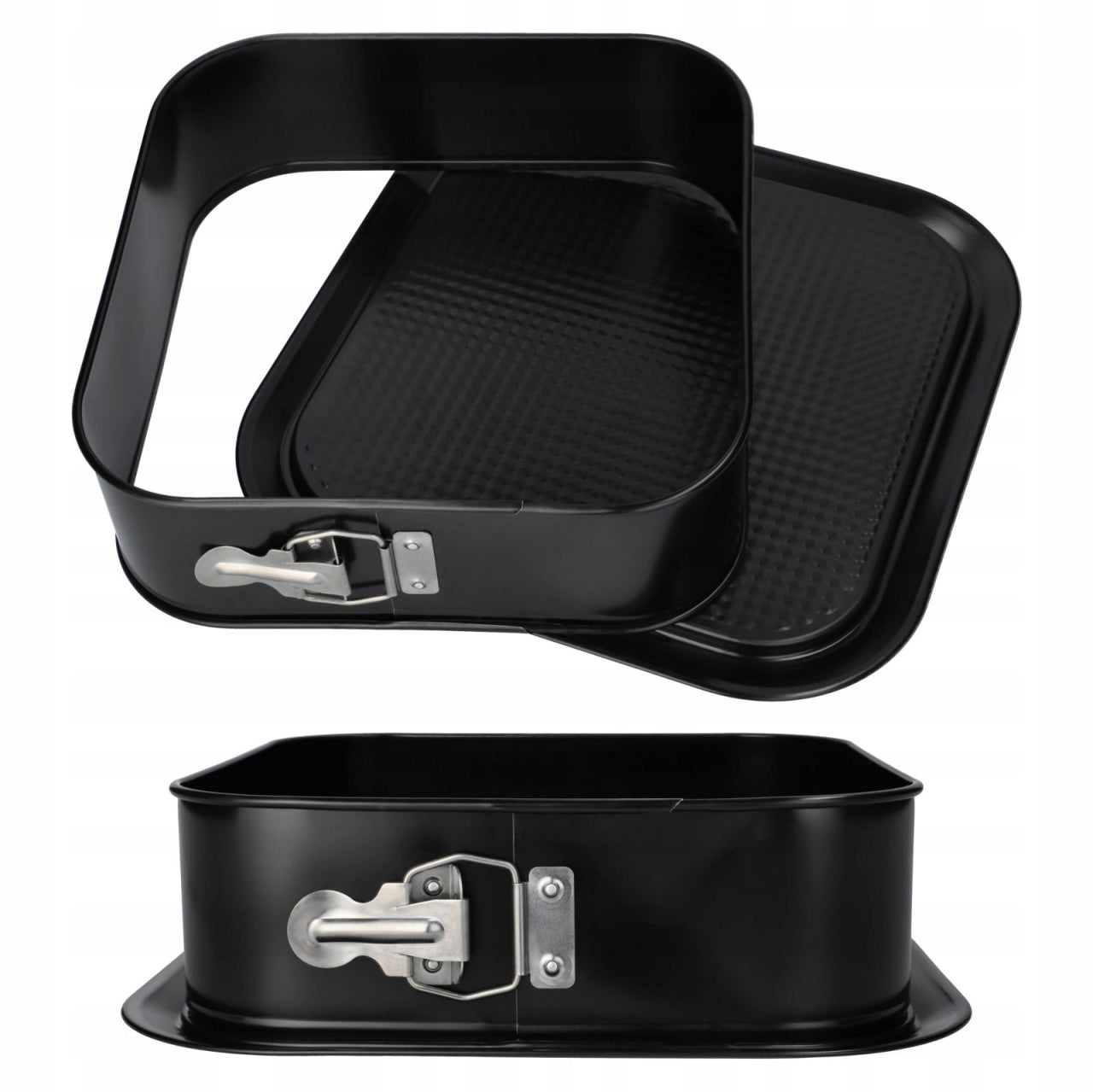 Forma tort 24×24×6 cm non-stick cu bază detașabilă, negru SNB 87867