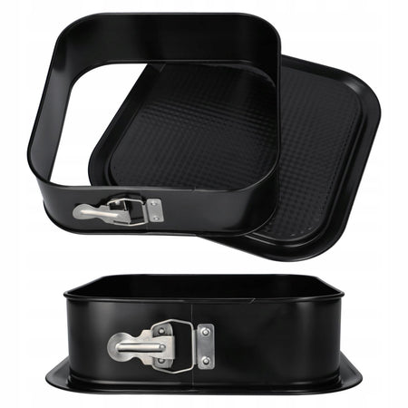 Forma tort 24×24×6 cm non-stick cu bază detașabilă, negru SNB 87867