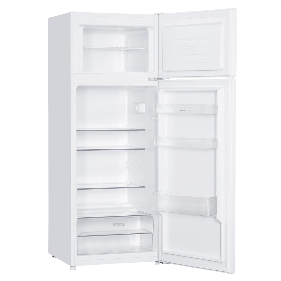 Frigider Samus Sw284e, Cu 2 Usi Si 4 Rafturi, 206 Litri, Clasa E, Alb