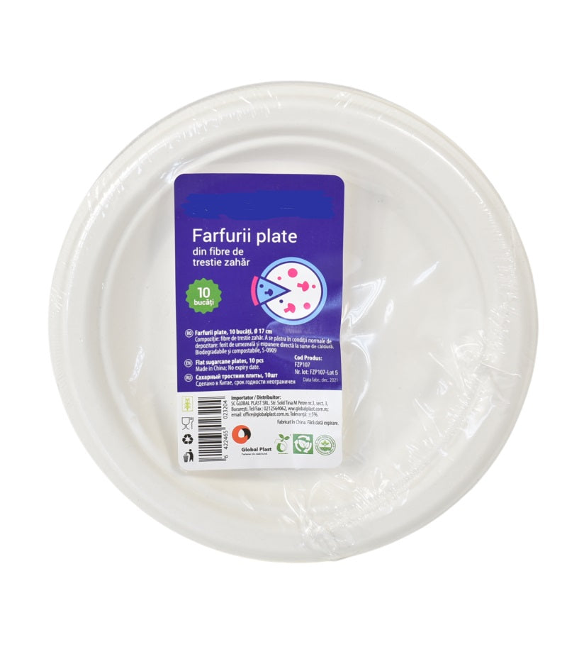 Farfurii Desert Trestie Zahar 7" 10/set