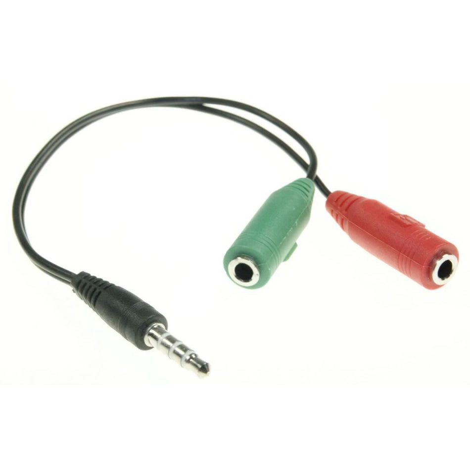 Adaptor Jack 3.5 Tata 4p/ 2xjack 3.5 Mama