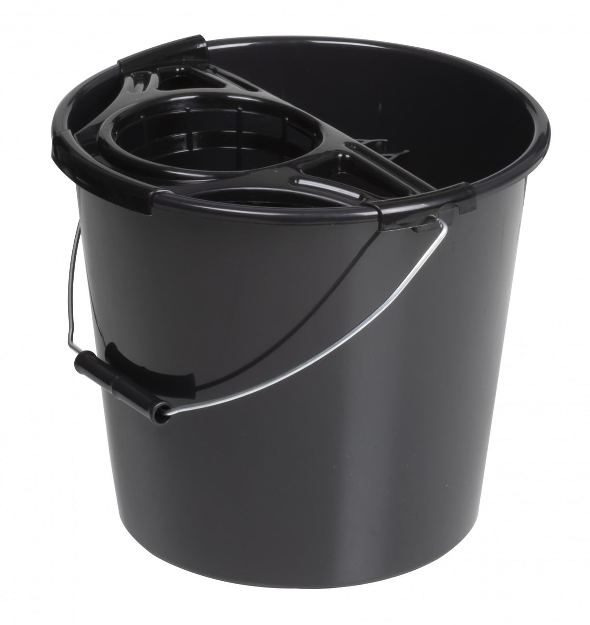 Galeată cu storcător Simi, plastic, 10 L, JOTTA Negru