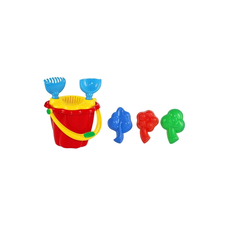 Galeata nisip cu 6 accesorii, 23x16 cm pentru copii - Tupiko M05-8461