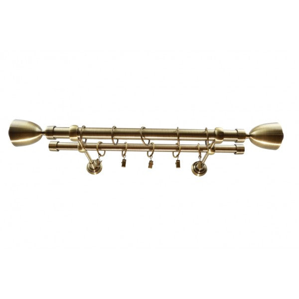 Galerie Dubla Metalica Lalea Bronz Antic 25/19/240cm
