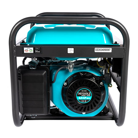 Generator Detoolz 2.5 kW, 2 prize 230V benzină, 4T, pornire manuală, 15 L fără roți Detoolz DZ-C336