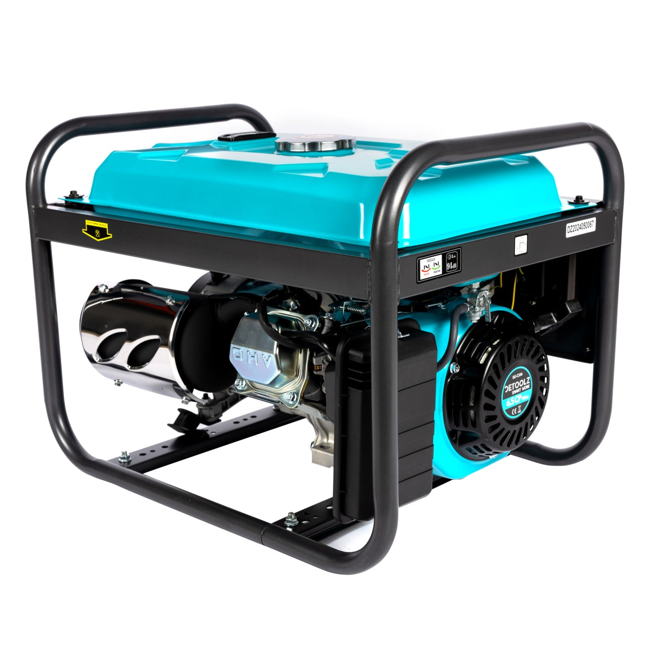Generator Detoolz 2.5 kW, 2 prize 230V benzină, 4T, pornire manuală, 15 L fără roți Detoolz DZ-C336